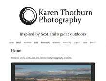 Tablet Screenshot of karenthorburn.com